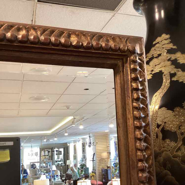 Beveled Mirror in Gold & Black Frame