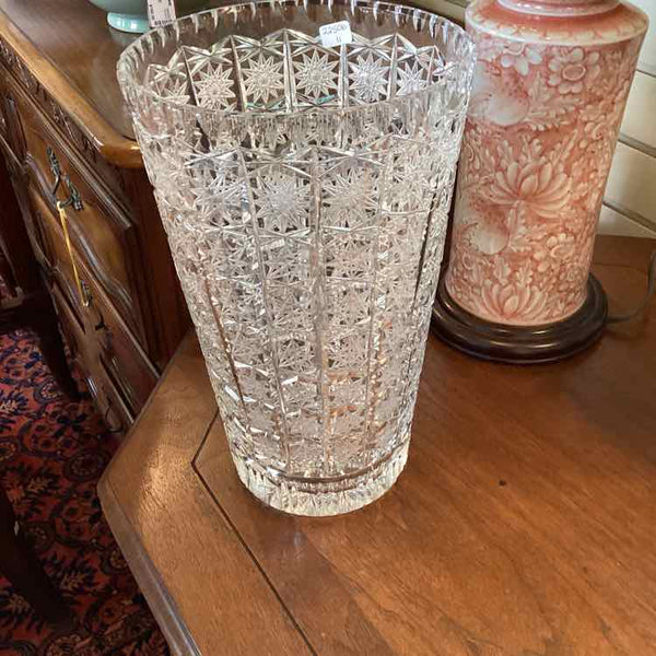 Bohemian Lead Crystal Vase