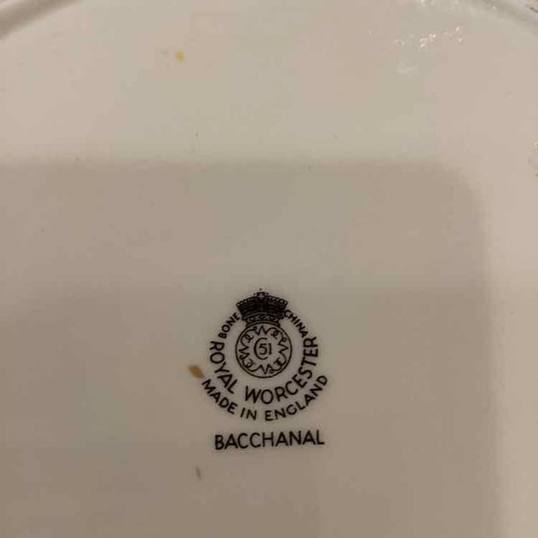 12 Royal Worcester Bacchanal Dinner Plates