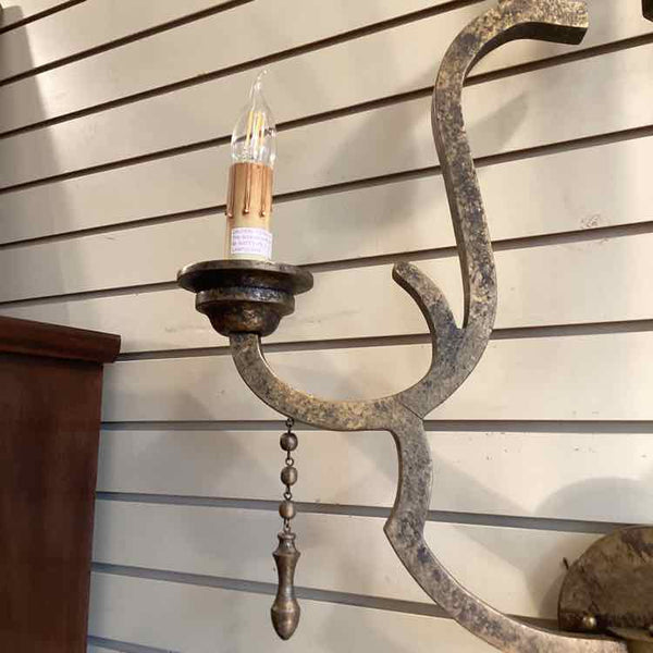 Pair of Ornate Resin Wall Sconces