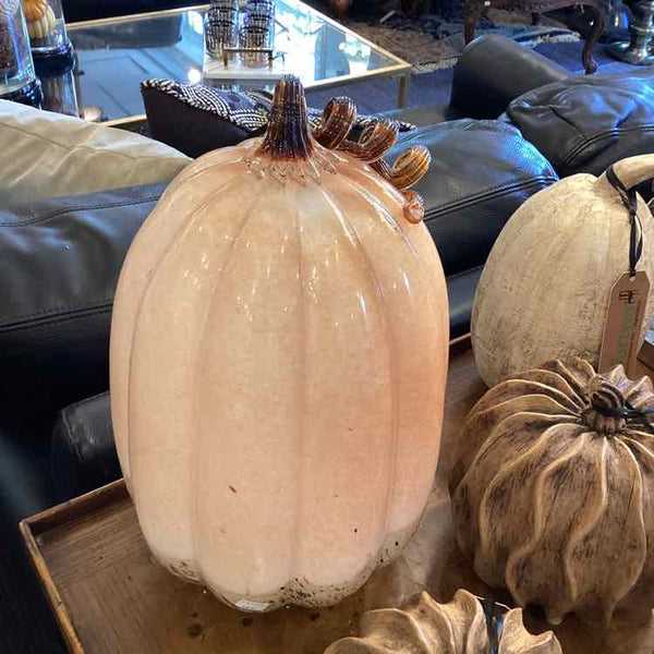 Glass Gourd w/Brown Stem