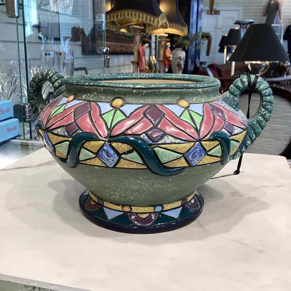 Vintage Czechoslovakian Pottery Vase