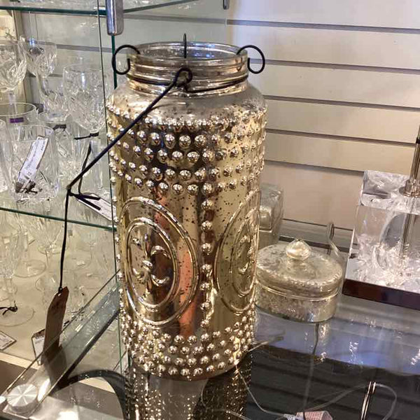 Mercury Glass Candle Holder Jar