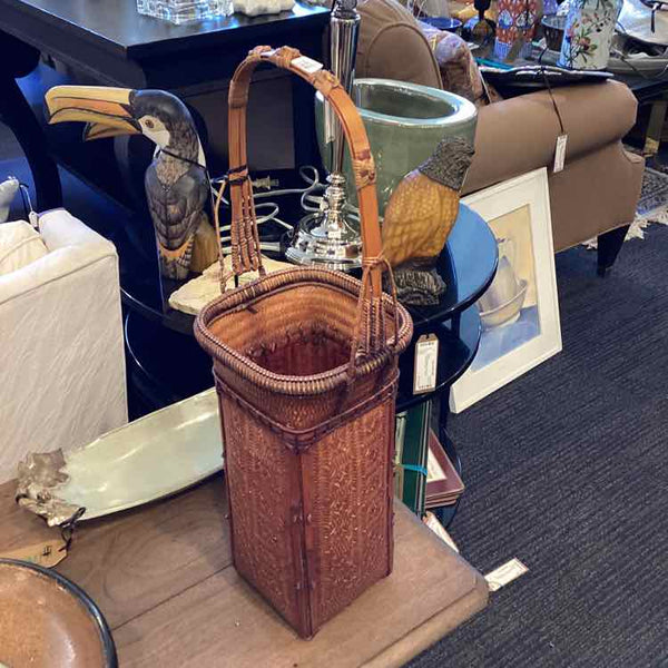 Japanese Bamboo Ikebana Flower Basket