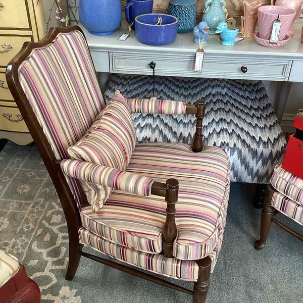 Ethan Allen Striped Chair