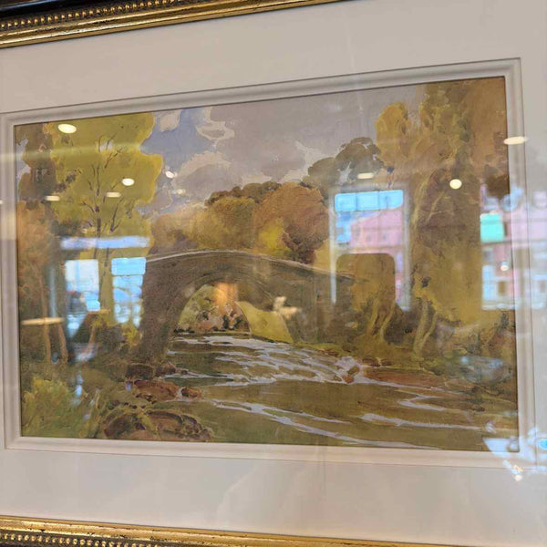 Trowbridge Gallery Watercolor "Autumn Lake"