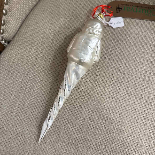 Radko Frosted Santa Ornament