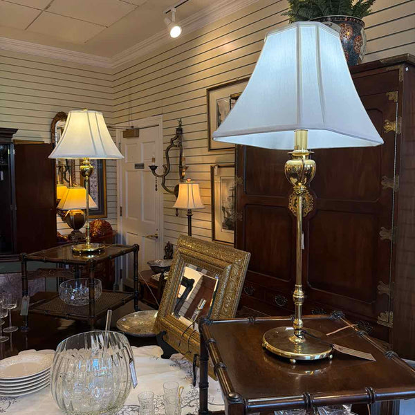Pair of Skinny Gold Lamps