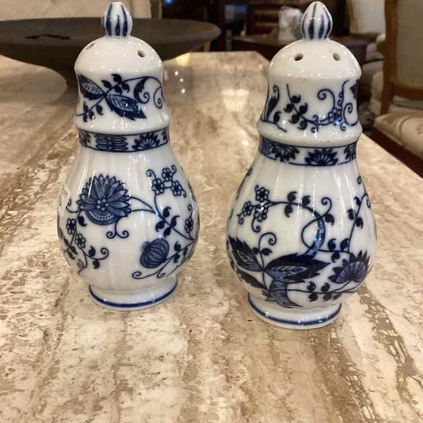 Blue & White Salt and Pepper Shakers