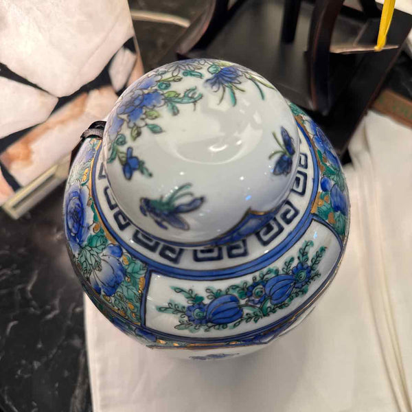 Chinese Famille Rose Porcelain Ginger Jar w/Stand
