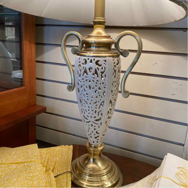 Lenox Brass/Pierced Lamp