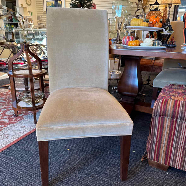 4 Gold Velvet Side Chairs