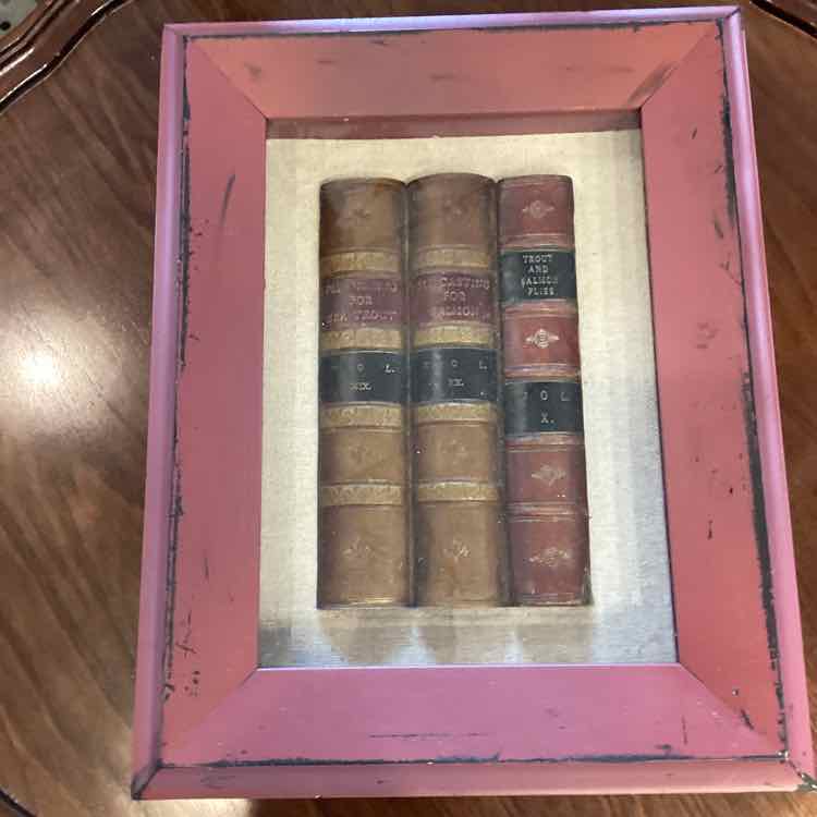 Shadow Box of Antique Books