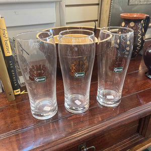 3 Gosser Beer Glasses