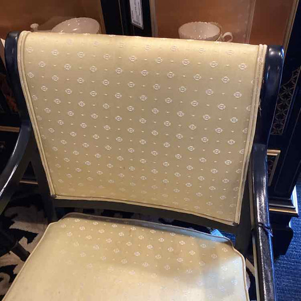 Hickory Chair Gold  Chair with Black Frame