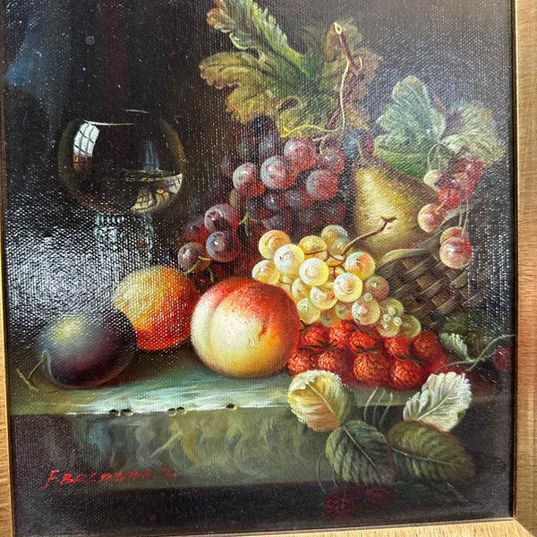 Oil Painting w Grapes