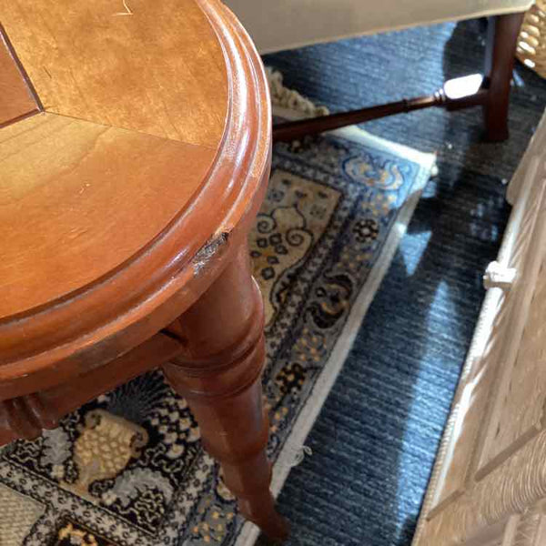 Kindel Dining Table, Bamboo Faux Legs - "AS IS"