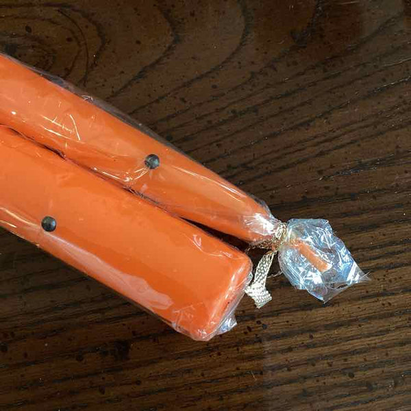 Pair of Orange Halloween Candles