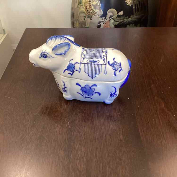 Blue And White Ceramic Box
