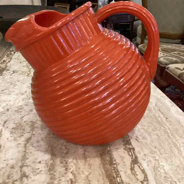 Small Orange Pitcher