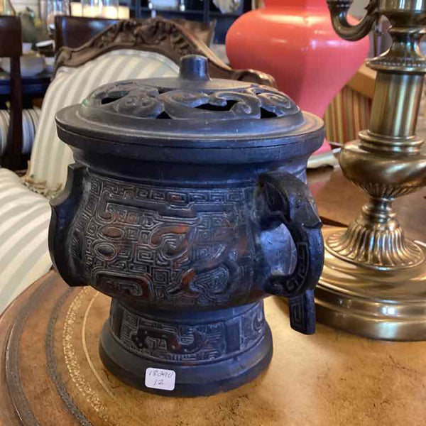 Blk Iron 2-Piece Asian Pot