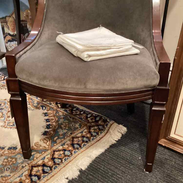 Gray Velvet Side Chair