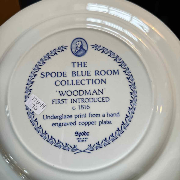 Blue And White Spode Plate