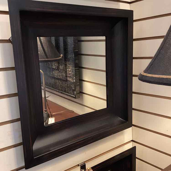 Crate & Barrel Black Metal Mirror
