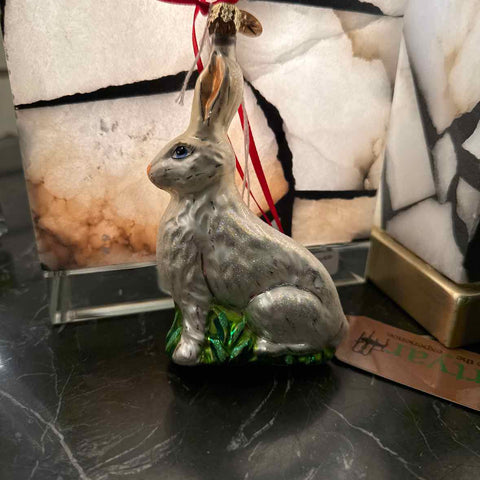 Radko Bunny Greetings Ornament
