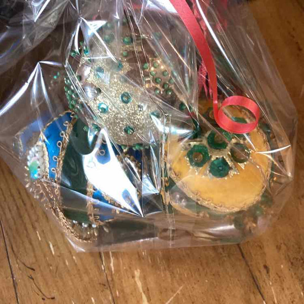 Set of 3 Beaded Ornaments