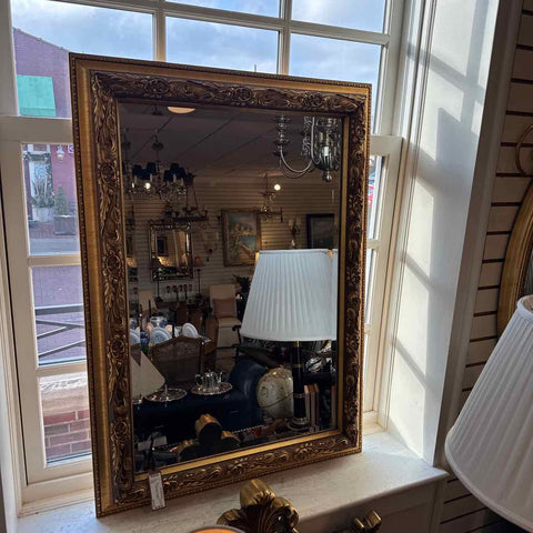 Beveled Gold Mirror