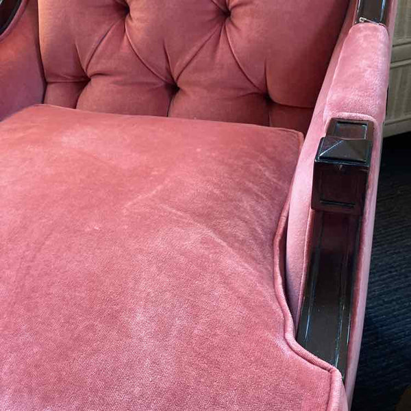 Hickory Chair Raspberry Velvet Chair