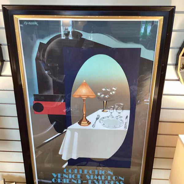 Vintage Orient Express Paris Poster