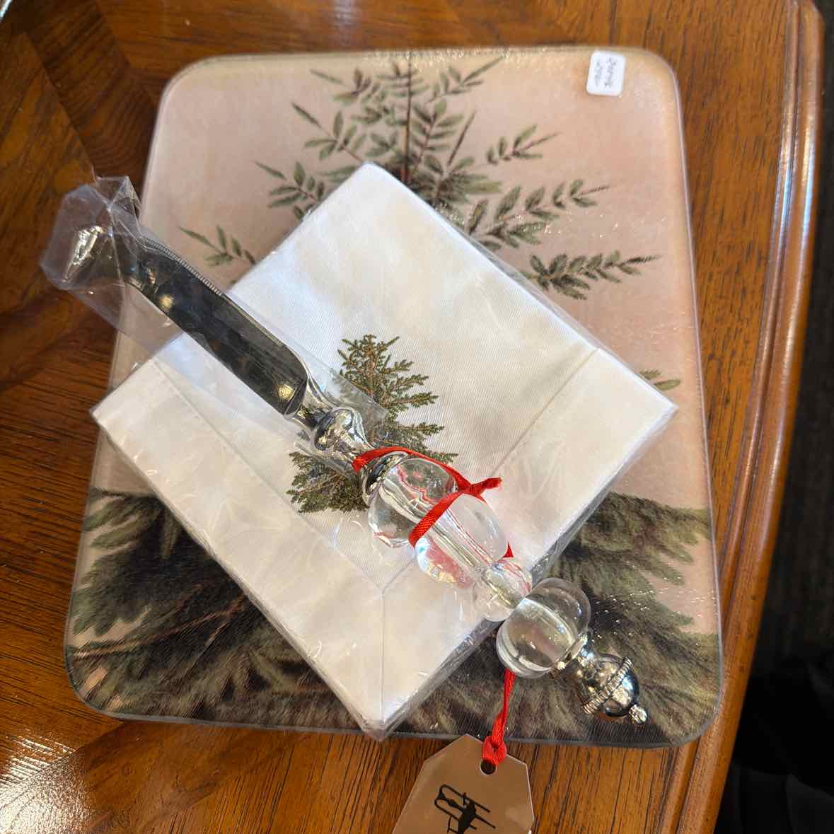 Cheese Platter, Knife & Napkins