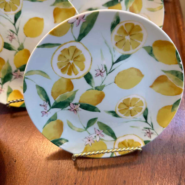 8 Lemon Dessert Plates
