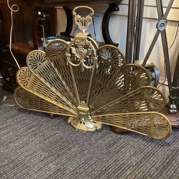 Brass Fan Fireplace Screen