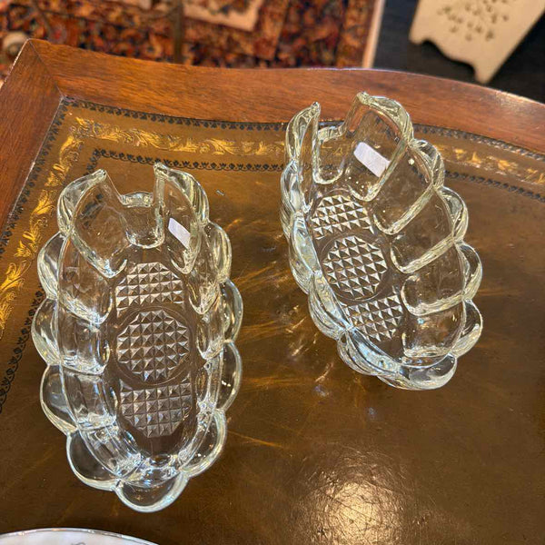 Pr. Glass Spoon Rests