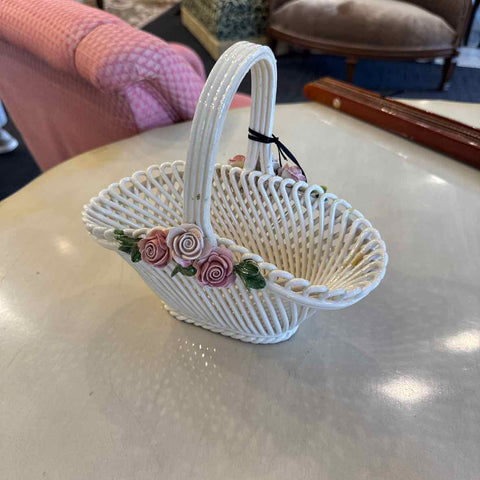 Vintage Ceramic Basket