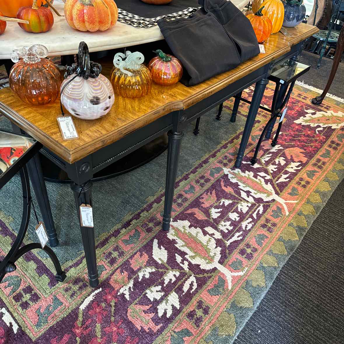 Console Table with Black Legs