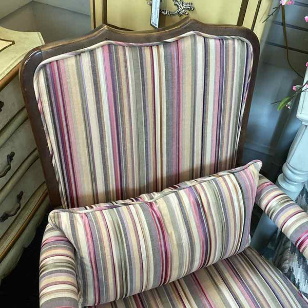 Ethan Allen Striped Chair