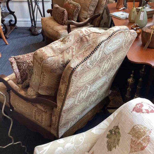 Oversized Upholstered Bergere Chair