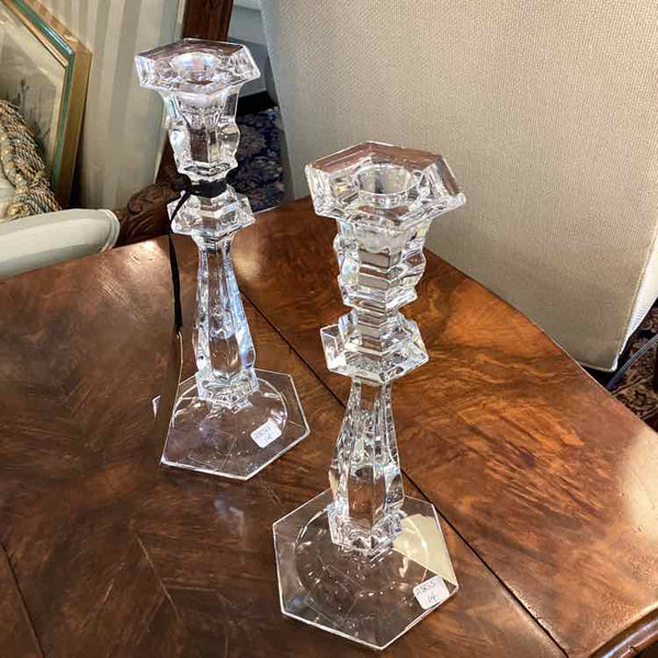 Pair Of Imperial Crystal Candlesticks