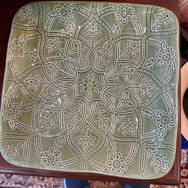 Green Serving Platter