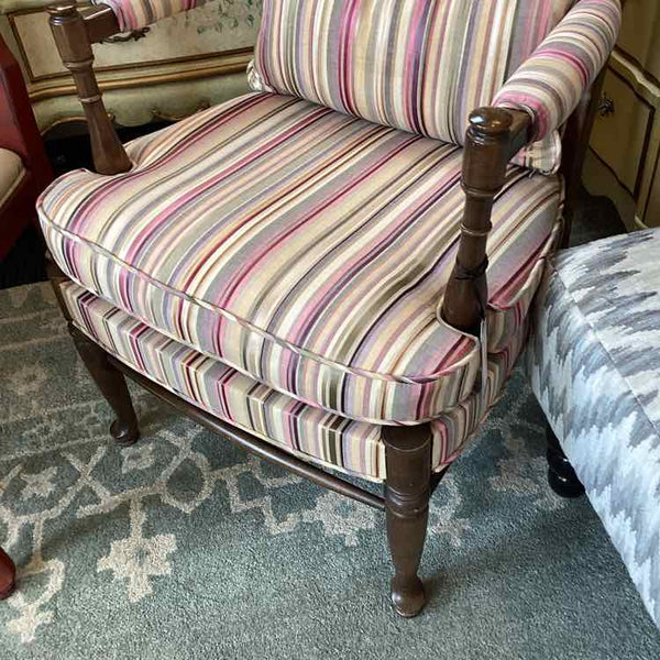Ethan Allen Striped Chair