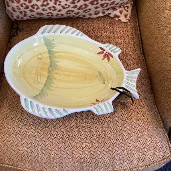 Italian Pottery Fish Serving Plate