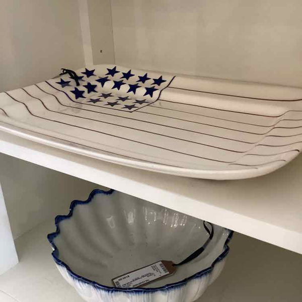 Hartstone American Flag Platter