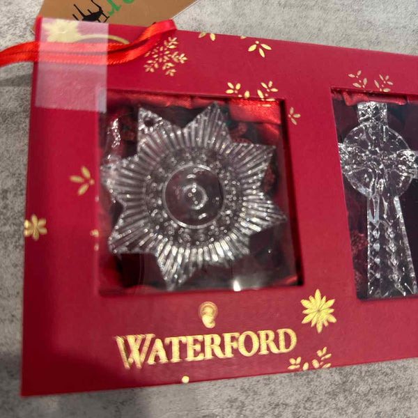3 Waterford Ornaments (Mini w/Box)