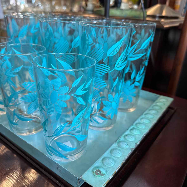 Vintage MCM Glasses - 6 Tumblers, 4 Juice
