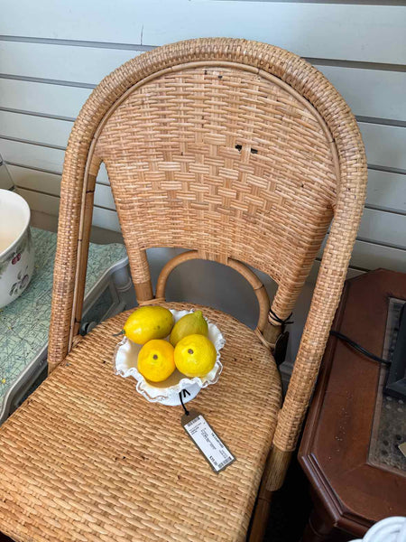 Rivier Rattan Stool - "AS IS"