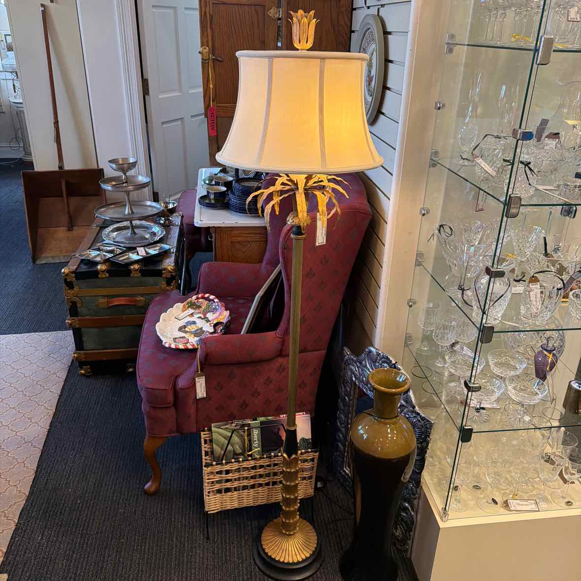 Floor Lamp w/Gold Details